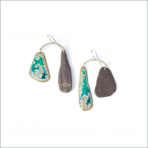 Navah Langmeyer - Green Mobile Earrings