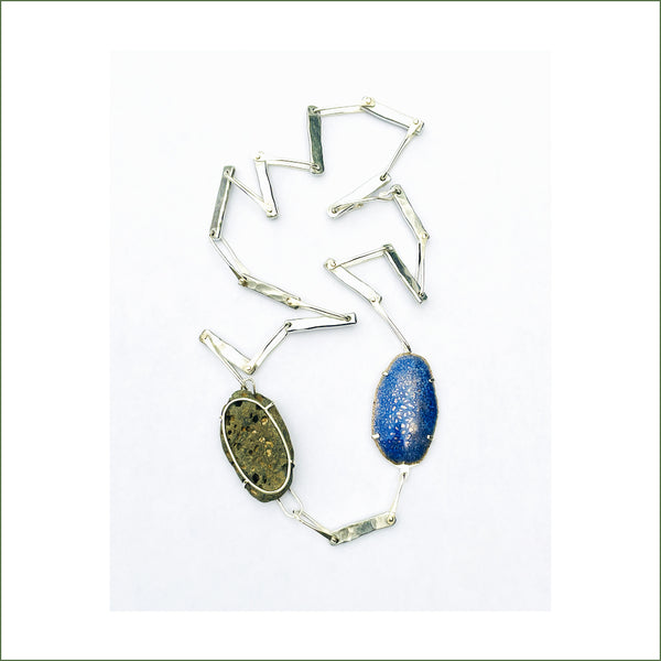 Navah Langmeyer - Riveted Necklace with Stone & Portrait