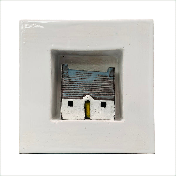 Pauline Montgomery - Framed Bothy (Blue Roof)