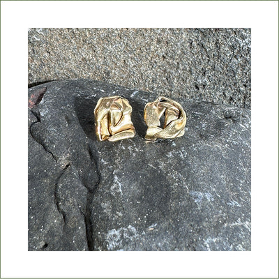 LoufyLou Designs - Brass Bullet Casing Rose Earrings